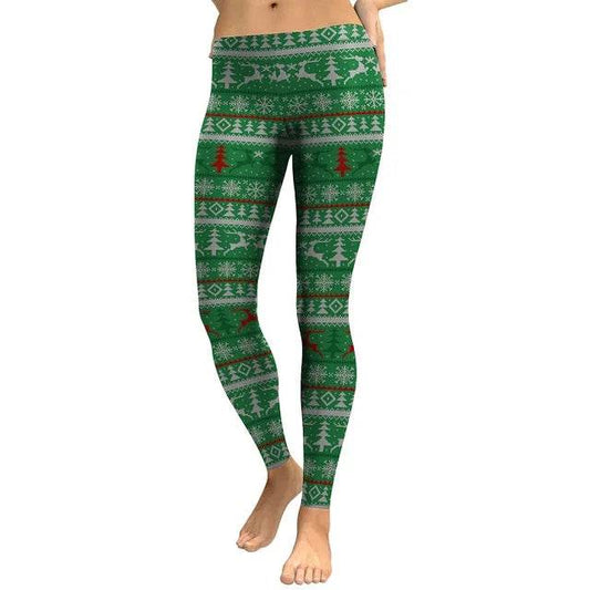Women Deer 3D Printed Leggings - IntuitiveEncBoutique