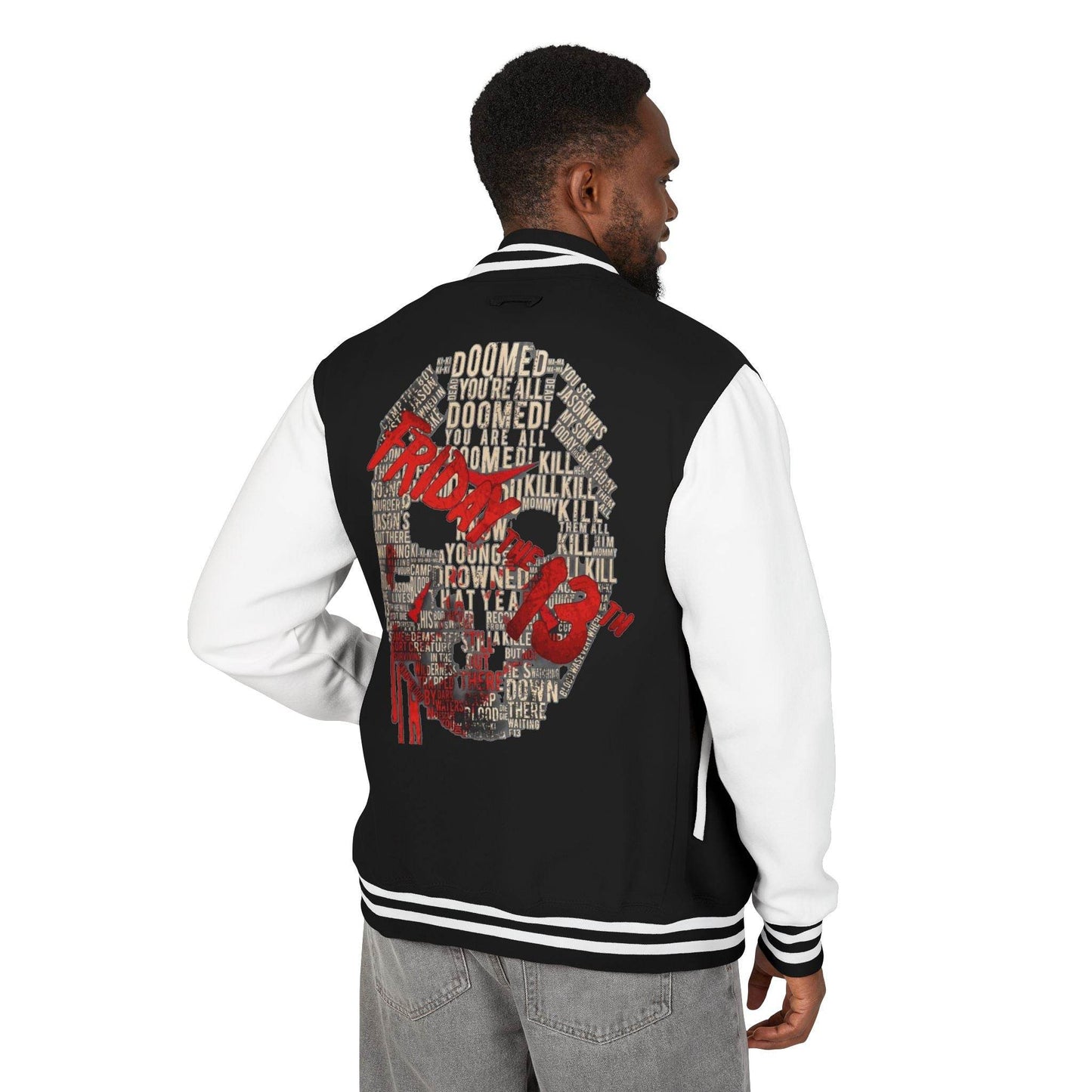 Friday the 13th Horror Movie Fans Letterman Jacket - IntuitiveEncBoutique
