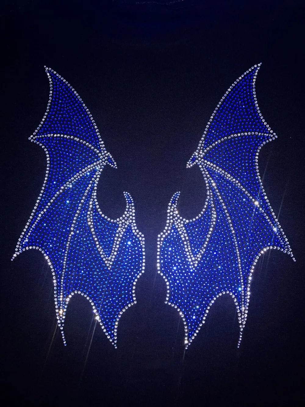 Men's Rhinestone Bat Zip Up Hoodie - IntuitiveEncBoutique