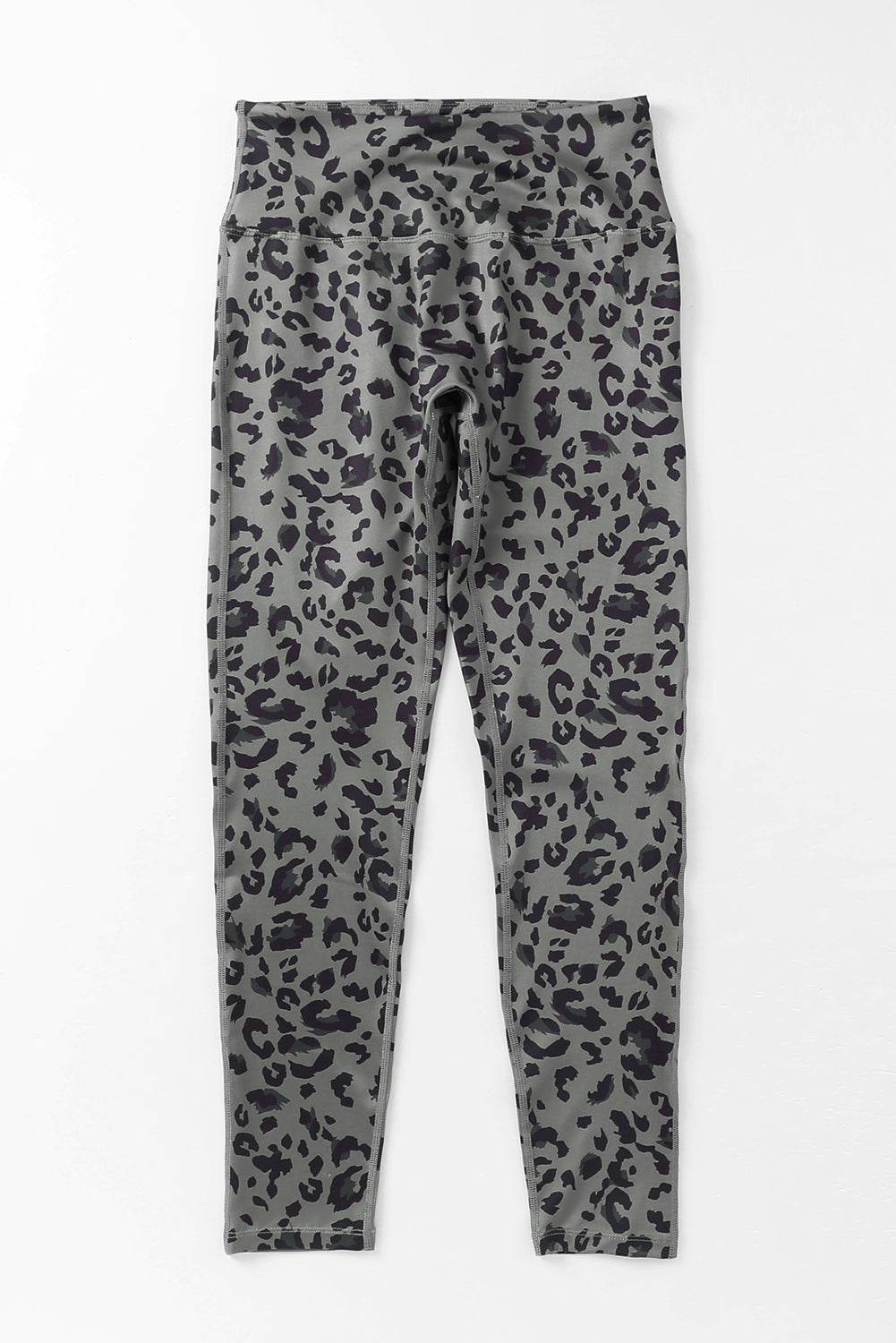 Green Classic Leopard Print Active Leggings - IntuitiveEncBoutique