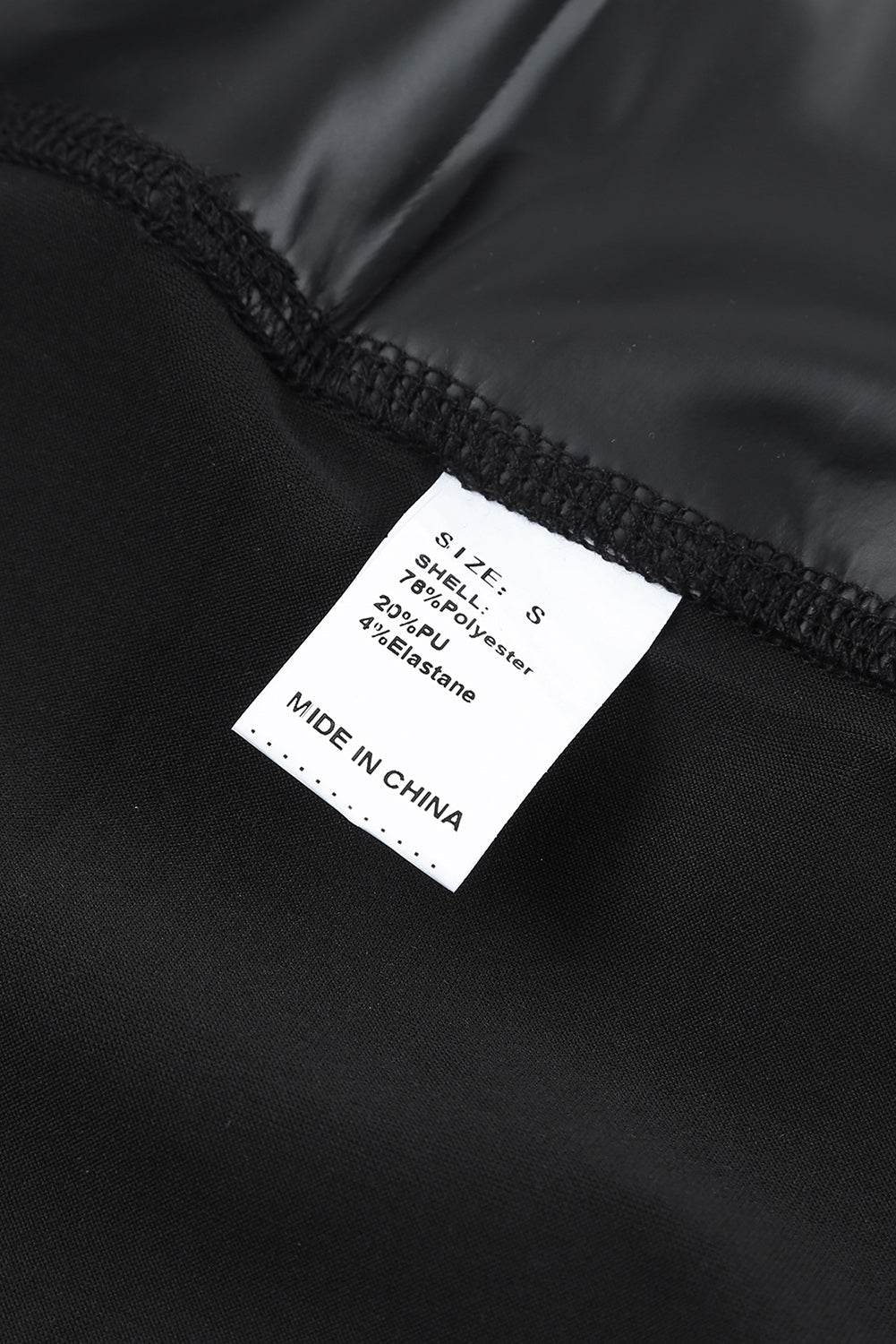 Black Faux Leather High Waist Leggings - IntuitiveEncBoutique