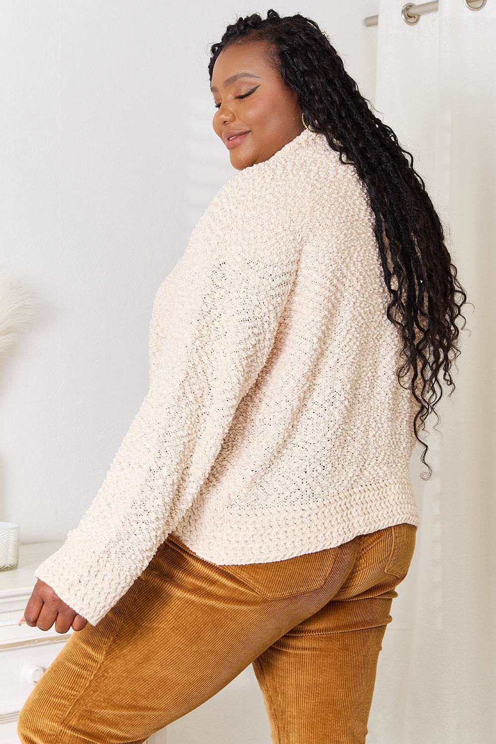 Double Take Open Front Long Sleeve Cardigan - IntuitiveEncBoutique