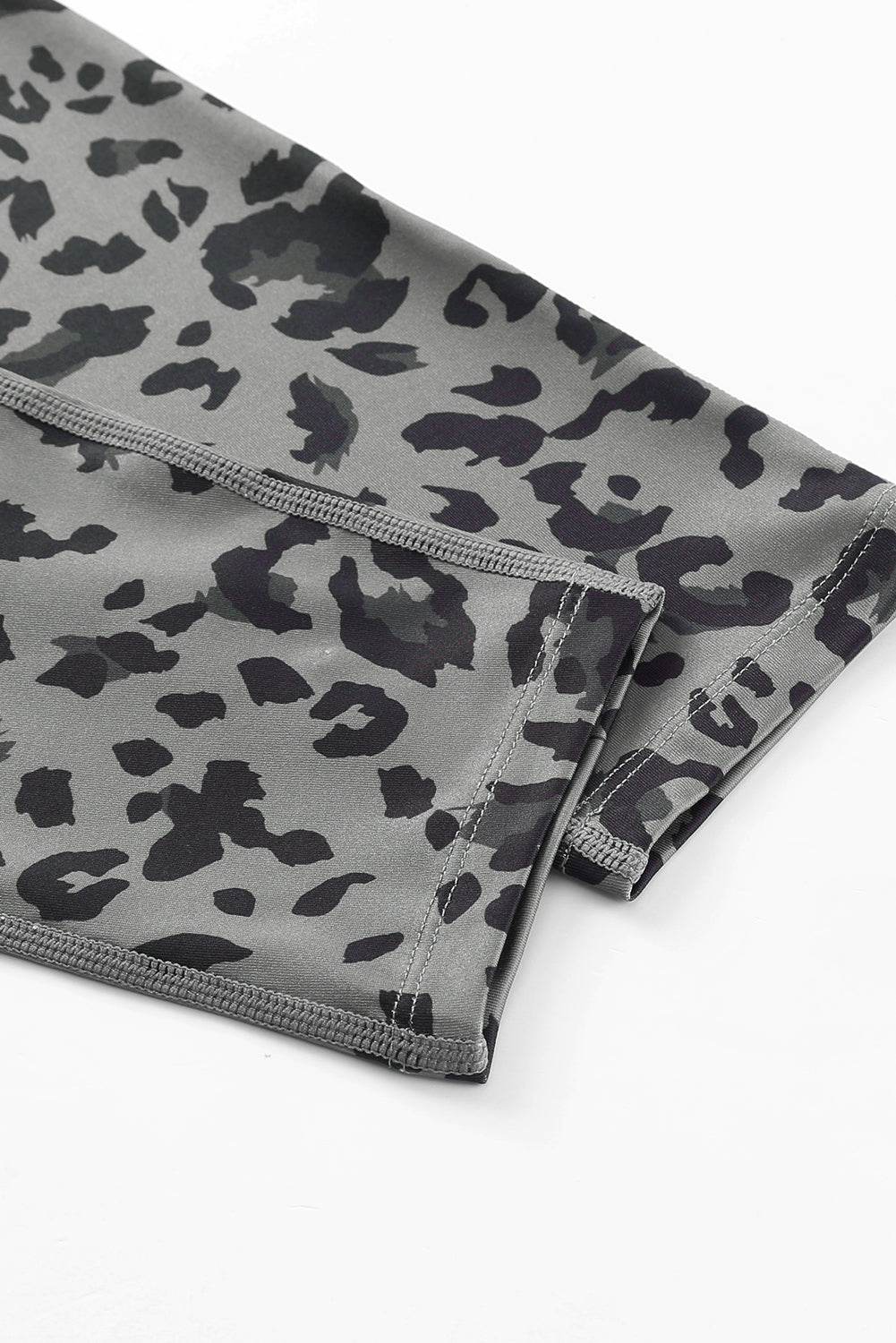 Green Classic Leopard Print Active Leggings - IntuitiveEncBoutique