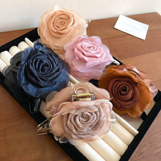 Flower Acrylic Hair Claw Clip - IntuitiveEncBoutique