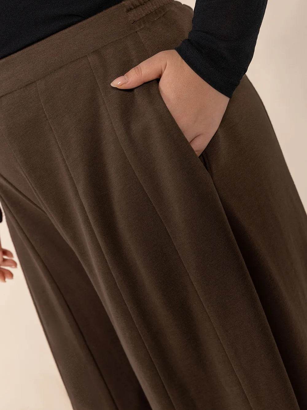 Plus Size Wide Leg Pants with Pockets - IntuitiveEncBoutique