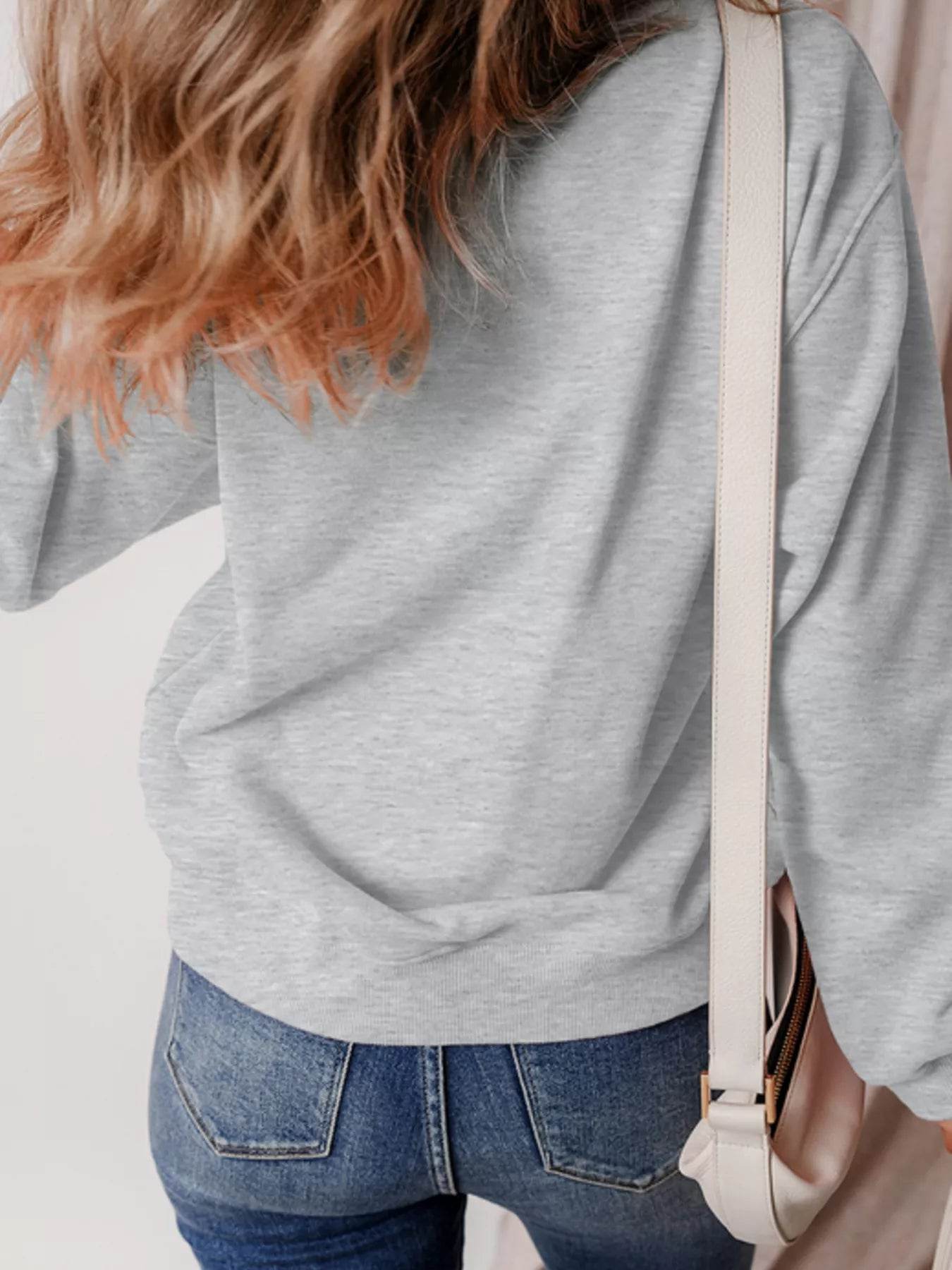 Halloween Ghost Round Neck Sweatshirt - IntuitiveEncBoutique