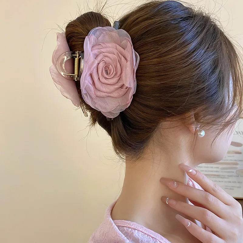 Flower Acrylic Hair Claw Clip - IntuitiveEncBoutique