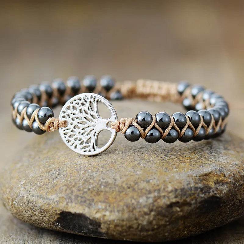 Alloy Natural Stone Braided Bracelet - IntuitiveEncBoutique