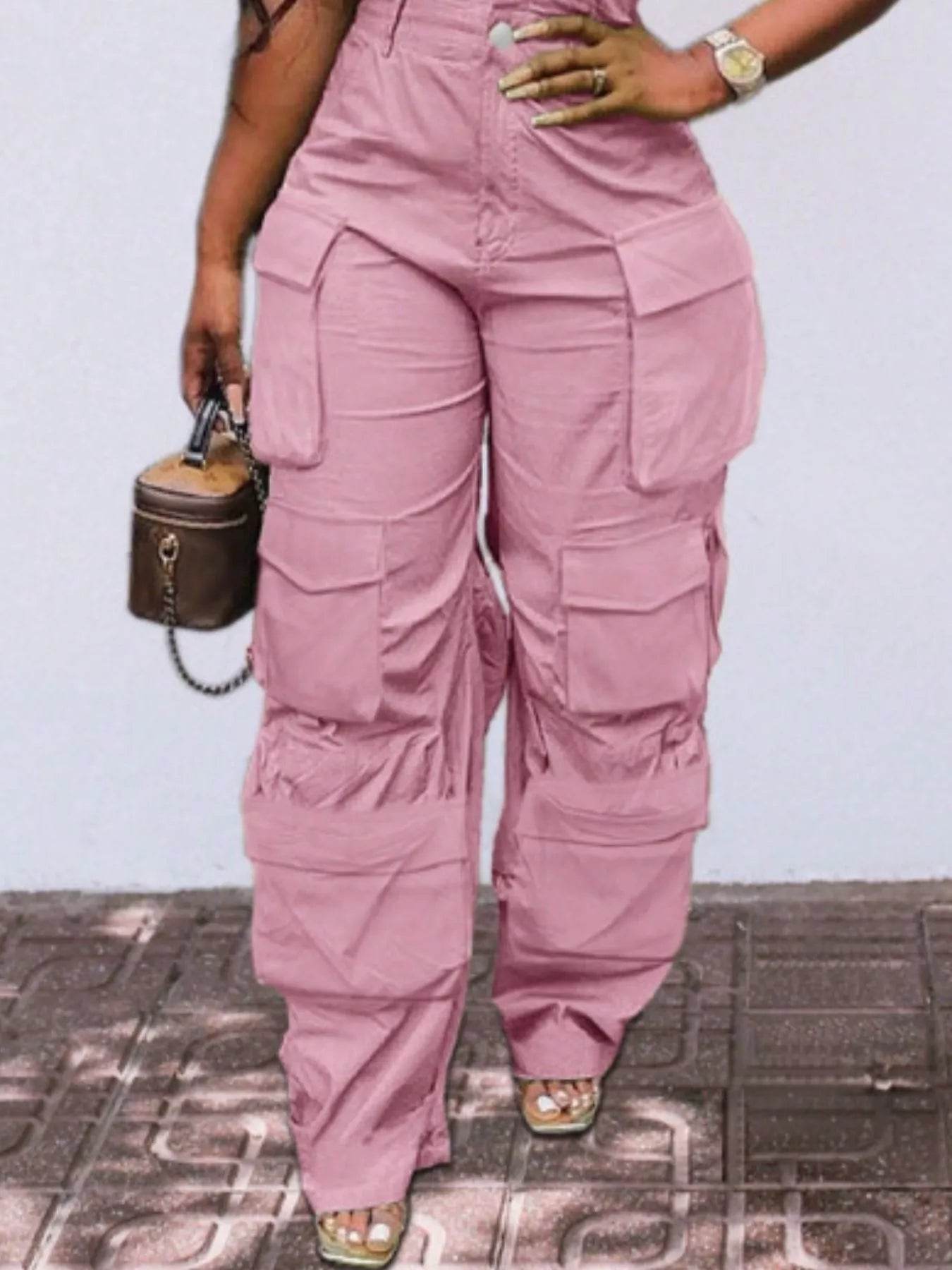 Tube Snap Down Cargo Jumpsuit - IntuitiveEncBoutique