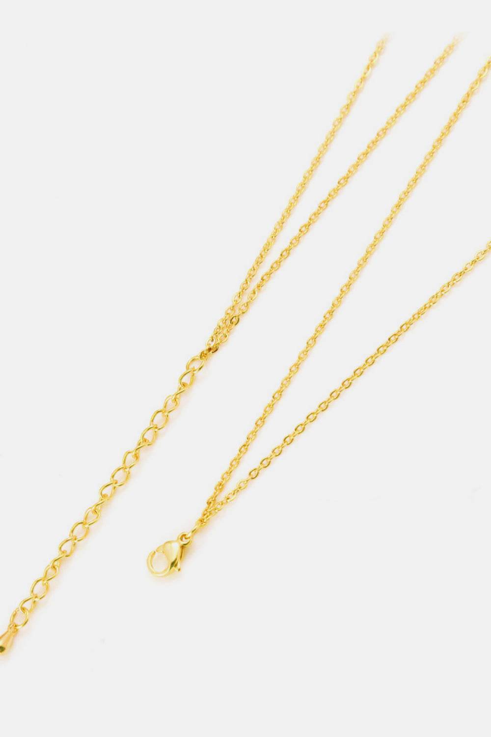 Linked Ring Pendant Chain Necklace - IntuitiveEncBoutique