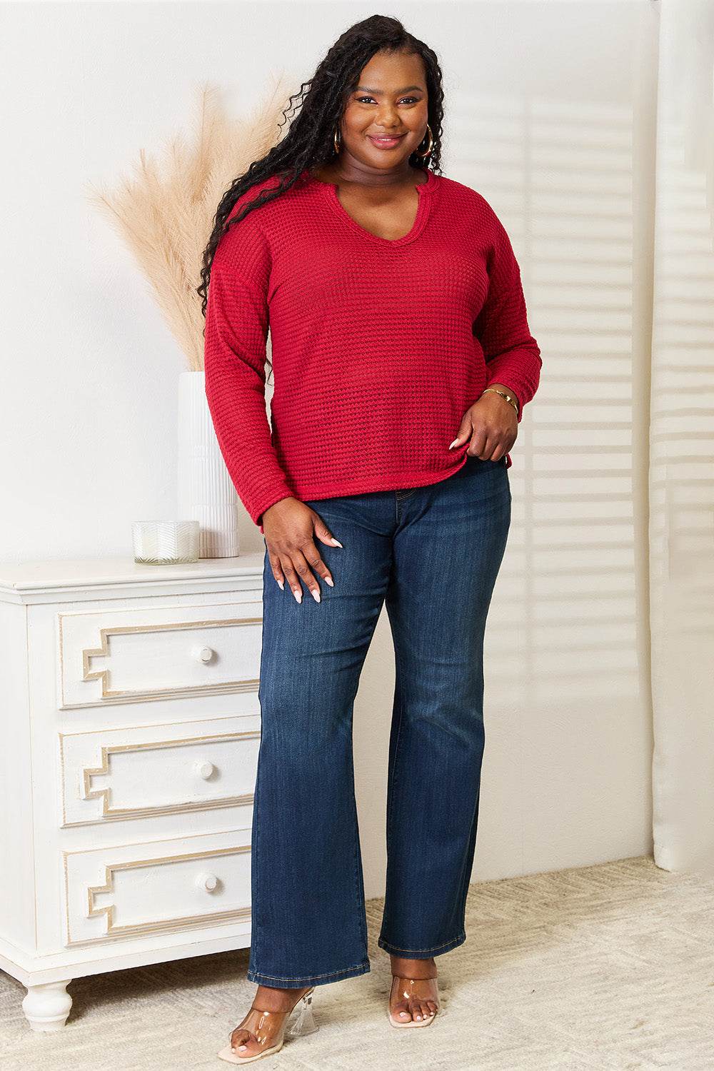 Culture Code Full Size Wide Notch Relax Top - IntuitiveEncBoutique