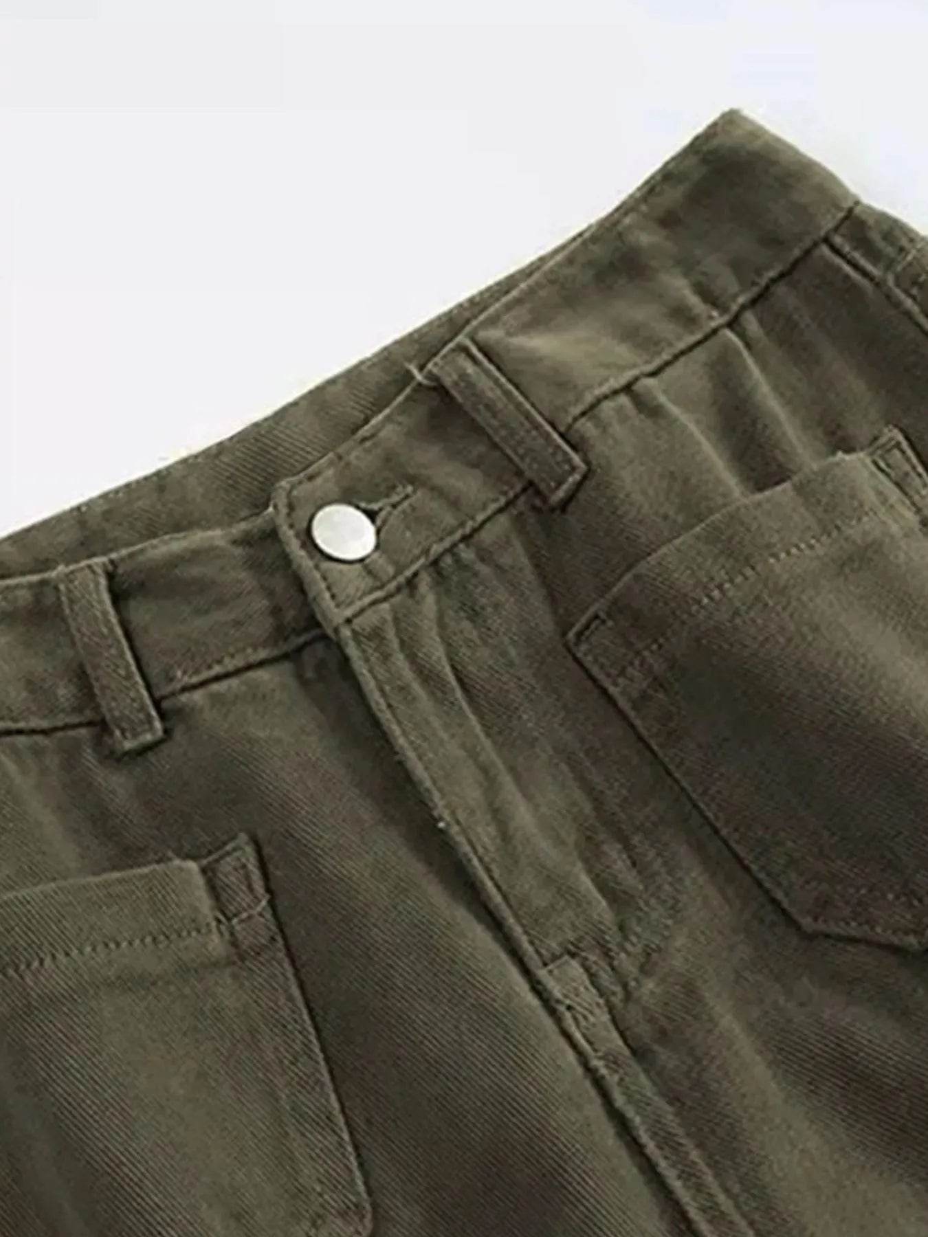 Full Size Wide Leg Pants with Pockets Plus Size - IntuitiveEncBoutique