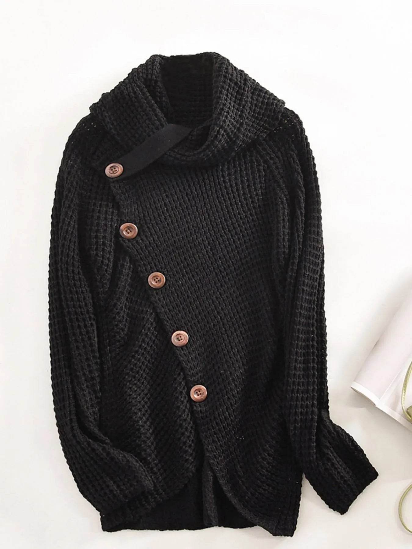 Full Size Texture Turtleneck Long Sleeve Sweater Plus Size - IntuitiveEncBoutique
