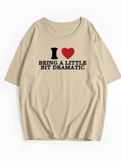Plus Size Letter Graphic Round Neck Short Sleeve T-Shirt - IntuitiveEncBoutique