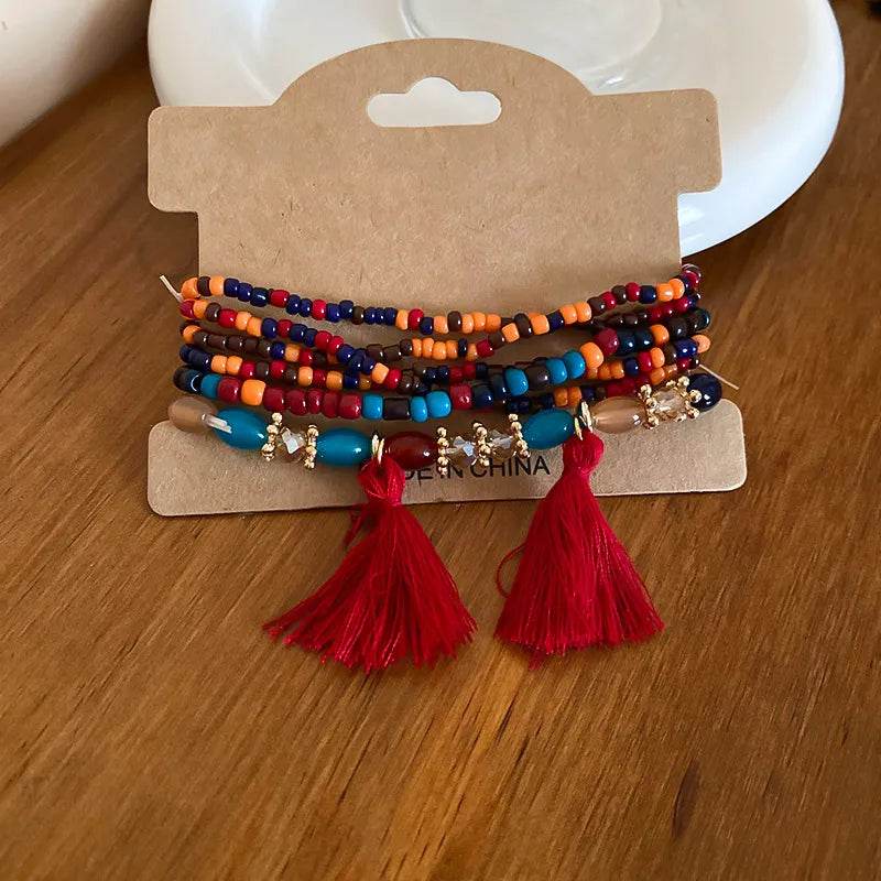 Tassel Rice Bead Bracelet - IntuitiveEncBoutique