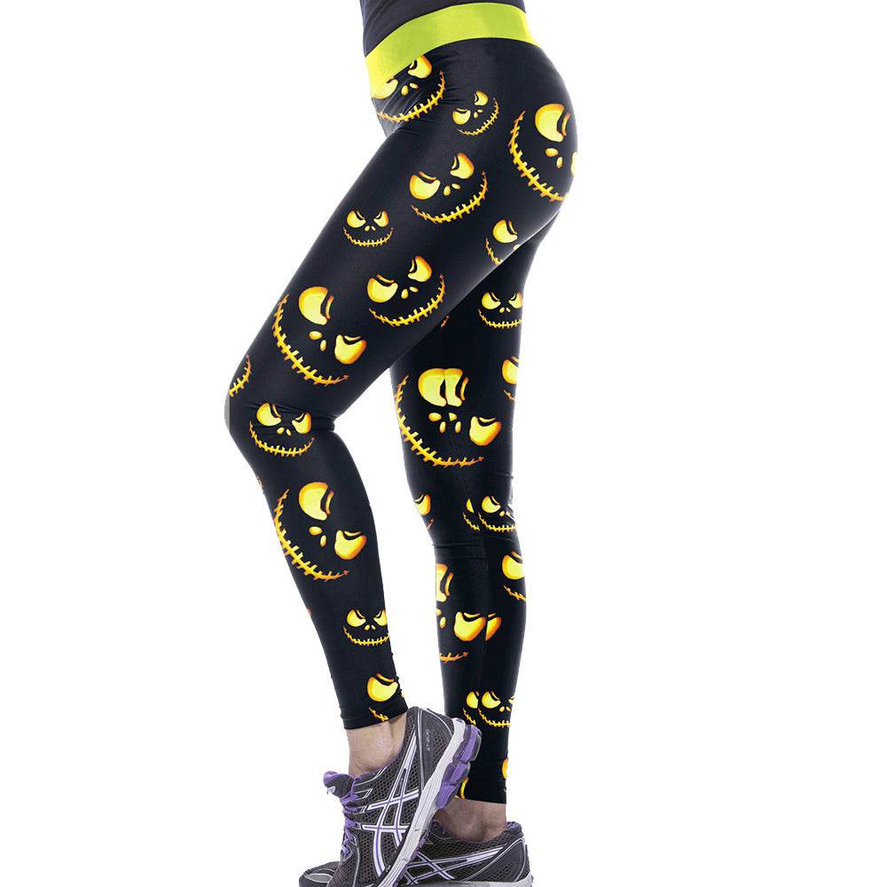 Women Leggings Harvest Halloween Sporting Leggings - IntuitiveEncBoutique