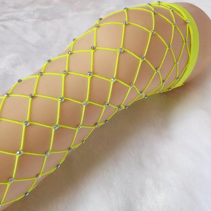 Sexy Long Tube Fishing Net Socks Base Socks Colorful Over knee Hollow Socks - IntuitiveEncBoutique