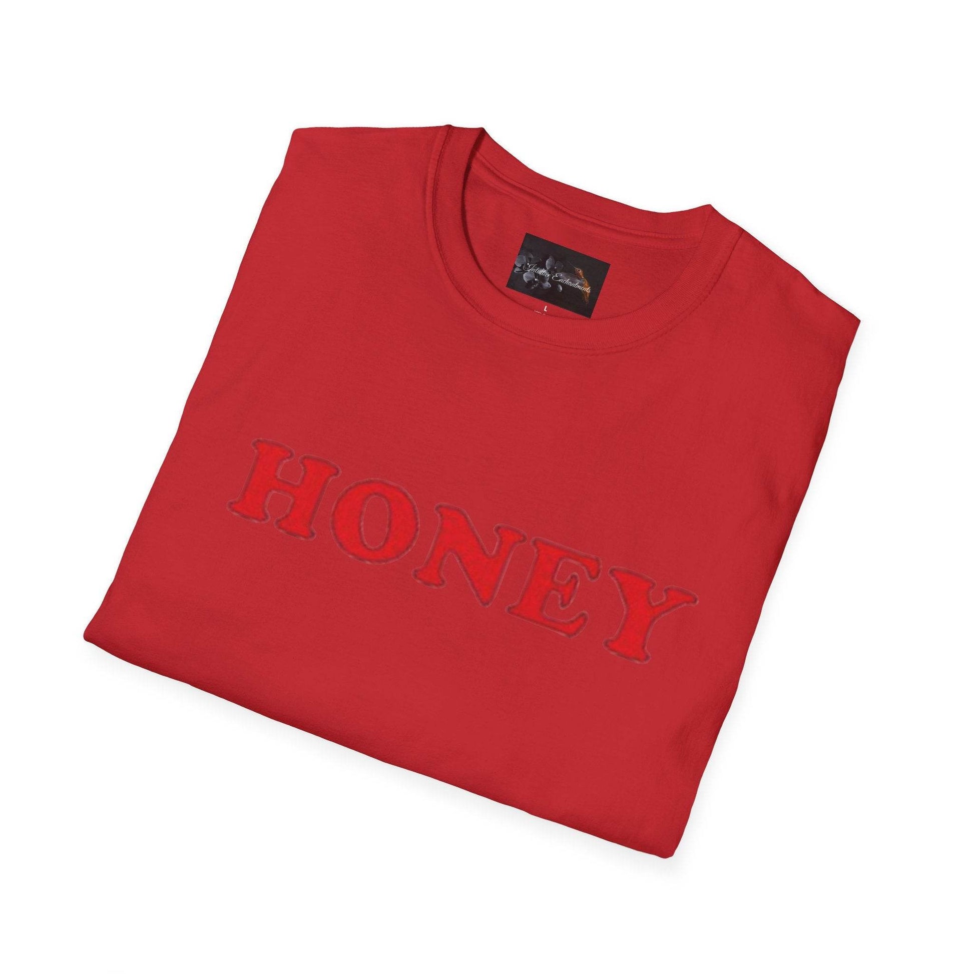 Honey Unisex Softstyle T-Shirt | Cute Gift, Casual Wear, Everyday Comfort, Spring Style, Sweet Gift for Her - IntuitiveEncBoutique