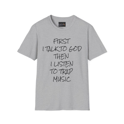 Trap Music & Faith TShirt, Cool Casual Wear, Unique Gift for Music Lovers, Spirituality Apparel, Graphic Tee for Celebrations