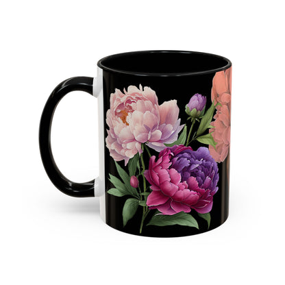 Floral Embrace Coffee Mug, Elegant Gift for Her, Unique Home Decor, Artistic Drinkware, Perfect for Birthdays, Mother's Day, Anniversaries