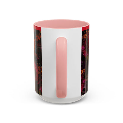Gothic Floral Accent Coffee Mug - Perfect for Coffee Lovers, Gift for Birthdays, Drama Queen Decor, Unique Art Mug