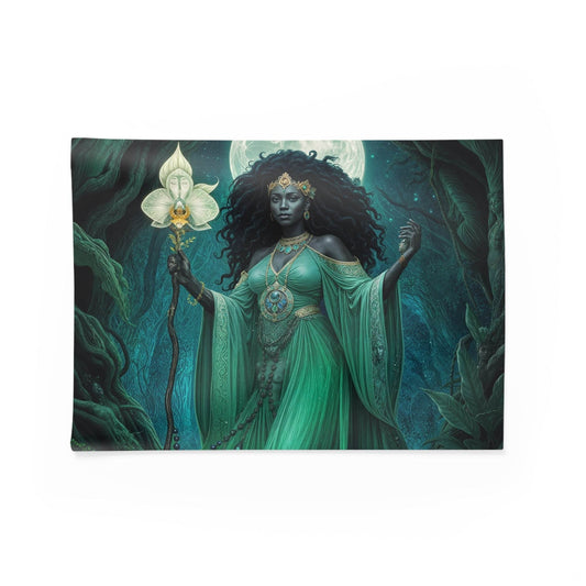 Enchanting Goddess Wall Tapestry, Boho Decor, Mystical Art Wall Hanging, Home Decoration, Ethereal Room Accent, Made by me. - IntuitiveEncBoutique