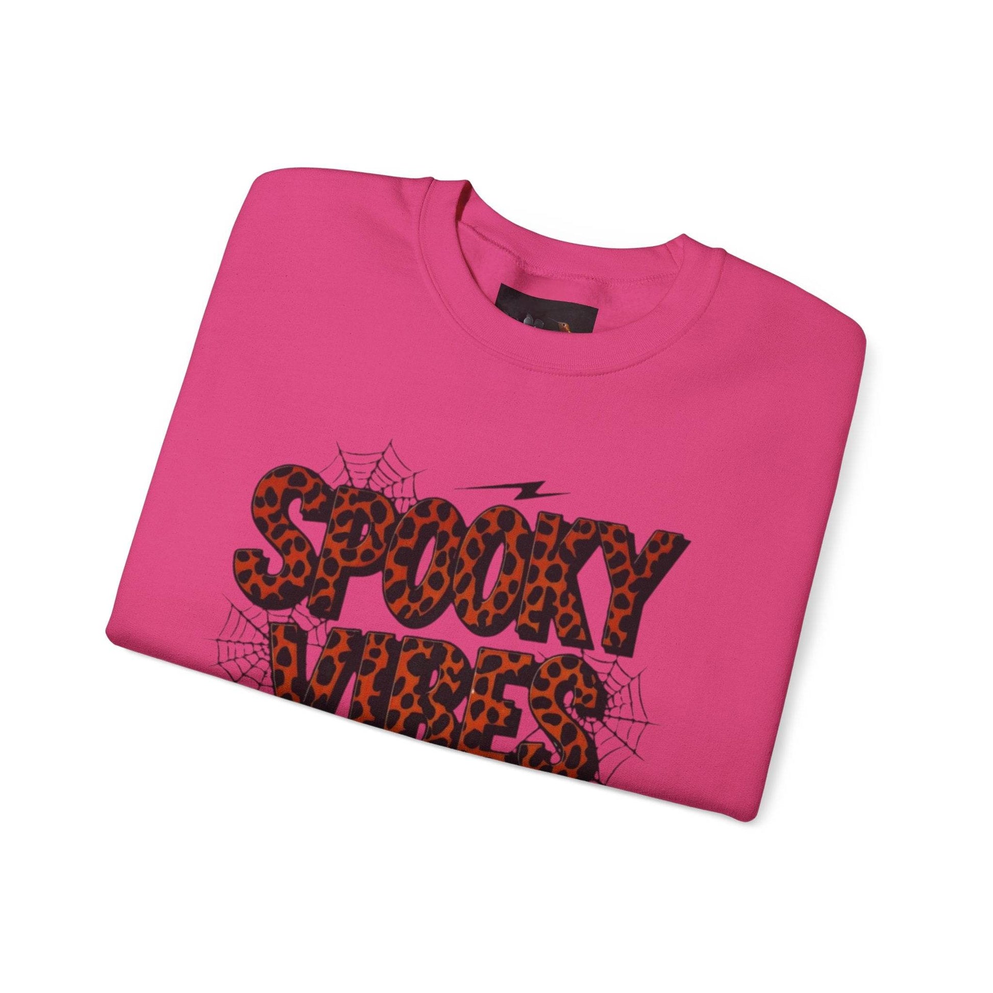 Spooky Vibes Sweatshirt - Halloween Crewneck, Unisex Cozy Jumper, Fall Fashion, Ghosts & Ghouls, Casual Wear, Fun Gift - IntuitiveEncBoutique