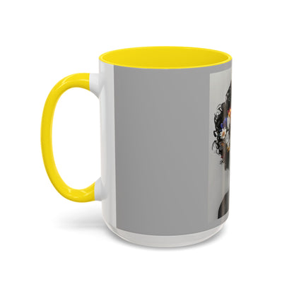 Floral Black Beauty Coffee Mug | Inspirational Drinkware for Coffee Lovers, Unique Gift for Her, Home Decor, Flower Lover's Mug