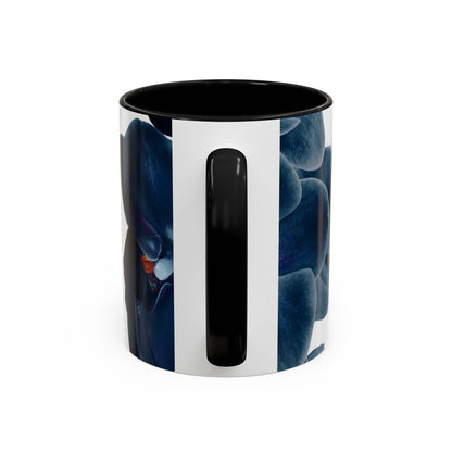 Elegant Orchid Accent Coffee Mug: Floral Drinkware for Home, Office, Gift, Mother's Day, Housewarming