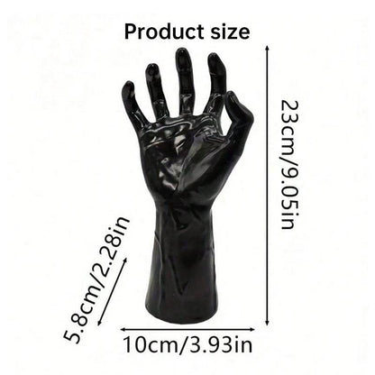 Gothic Halloween Indoor Decor: 12-Pack Bat Sticker Wall Hangings (Spooky Hands & Lit Candles) for Gothic Walls - IntuitiveEncBoutique