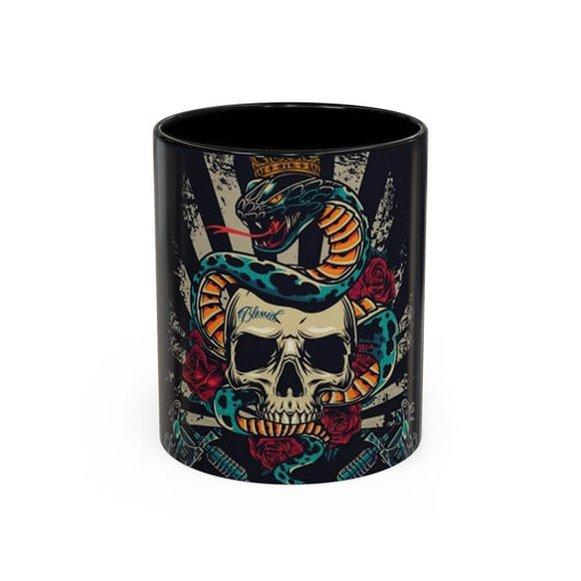 Edgy Skull & Snake Coffee Mug - IntuitiveEncBoutique