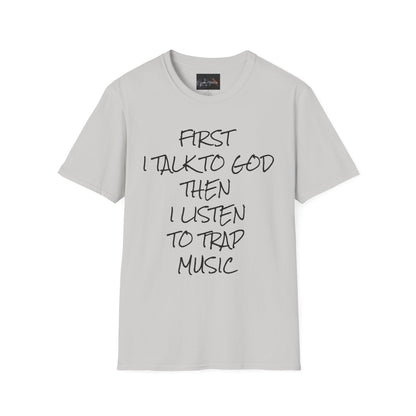 Trap Music & Faith TShirt, Cool Casual Wear, Unique Gift for Music Lovers, Spirituality Apparel, Graphic Tee for Celebrations