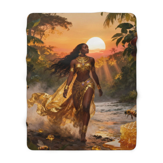 Sherpa Fleece Blanket - Ochun Design