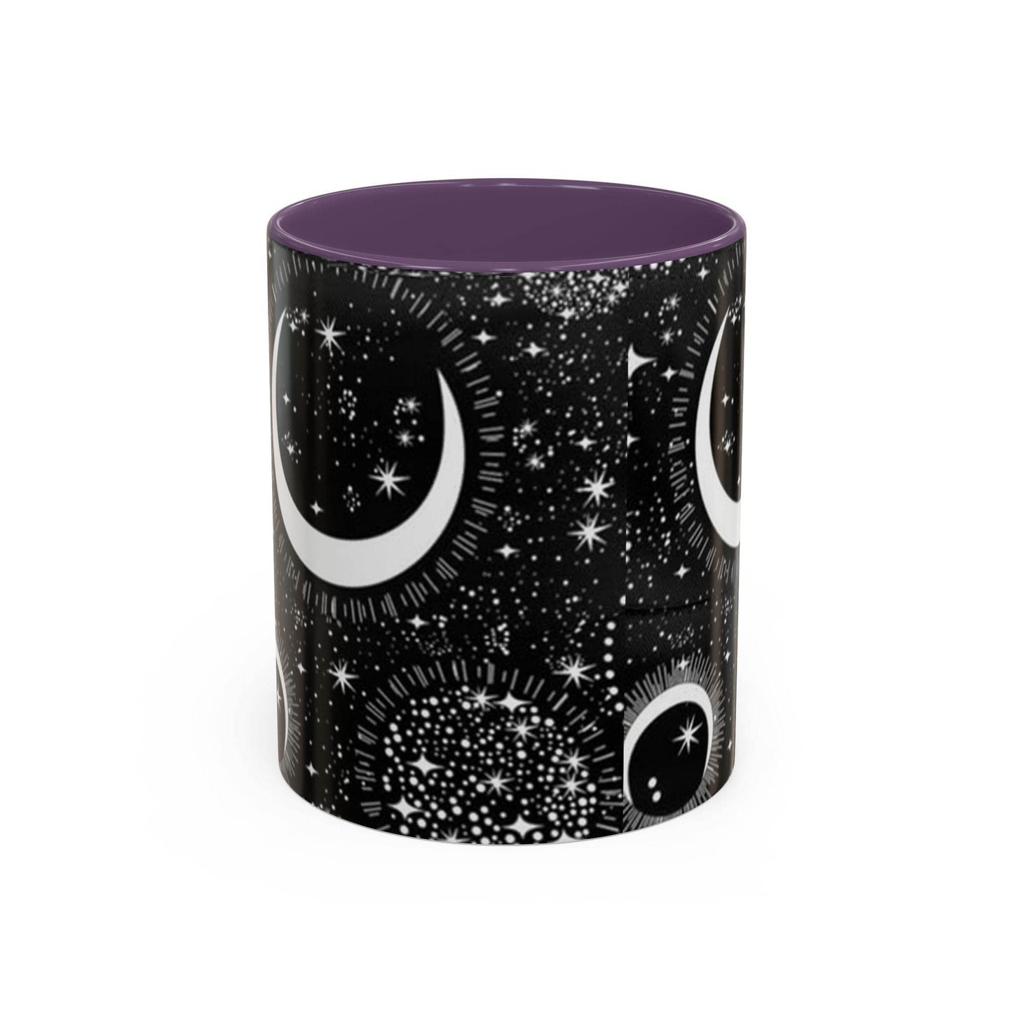 Star Moon Cup - Celestial Design Coffee Mug, 11oz Tea Cup, Astrology Lover Gift, Kitchen Decor, Celestial Kitchenware, Ceramic Beverage Mug - IntuitiveEncBoutique