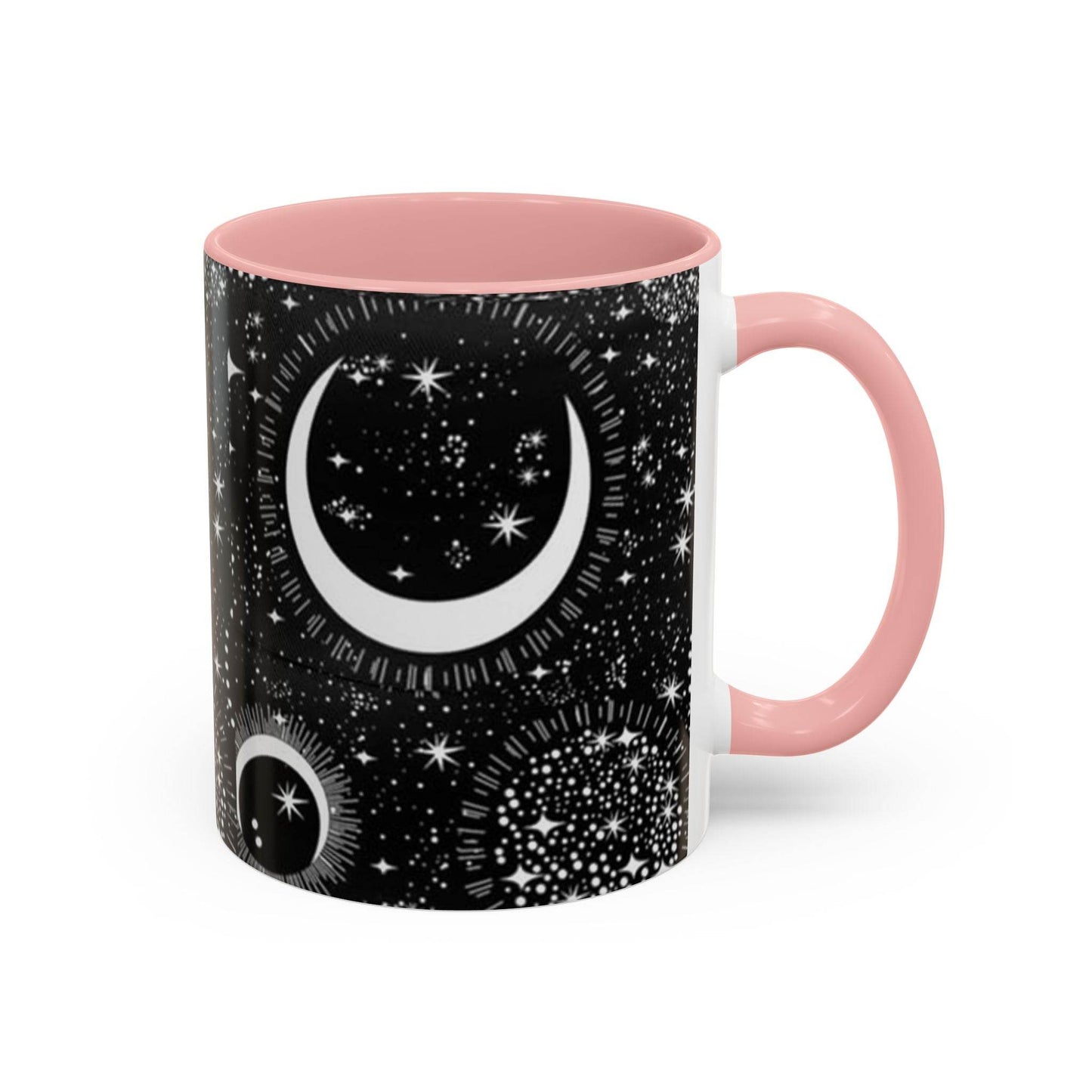 Star Moon Cup - Celestial Design Coffee Mug, 11oz Tea Cup, Astrology Lover Gift, Kitchen Decor, Celestial Kitchenware, Ceramic Beverage Mug - IntuitiveEncBoutique