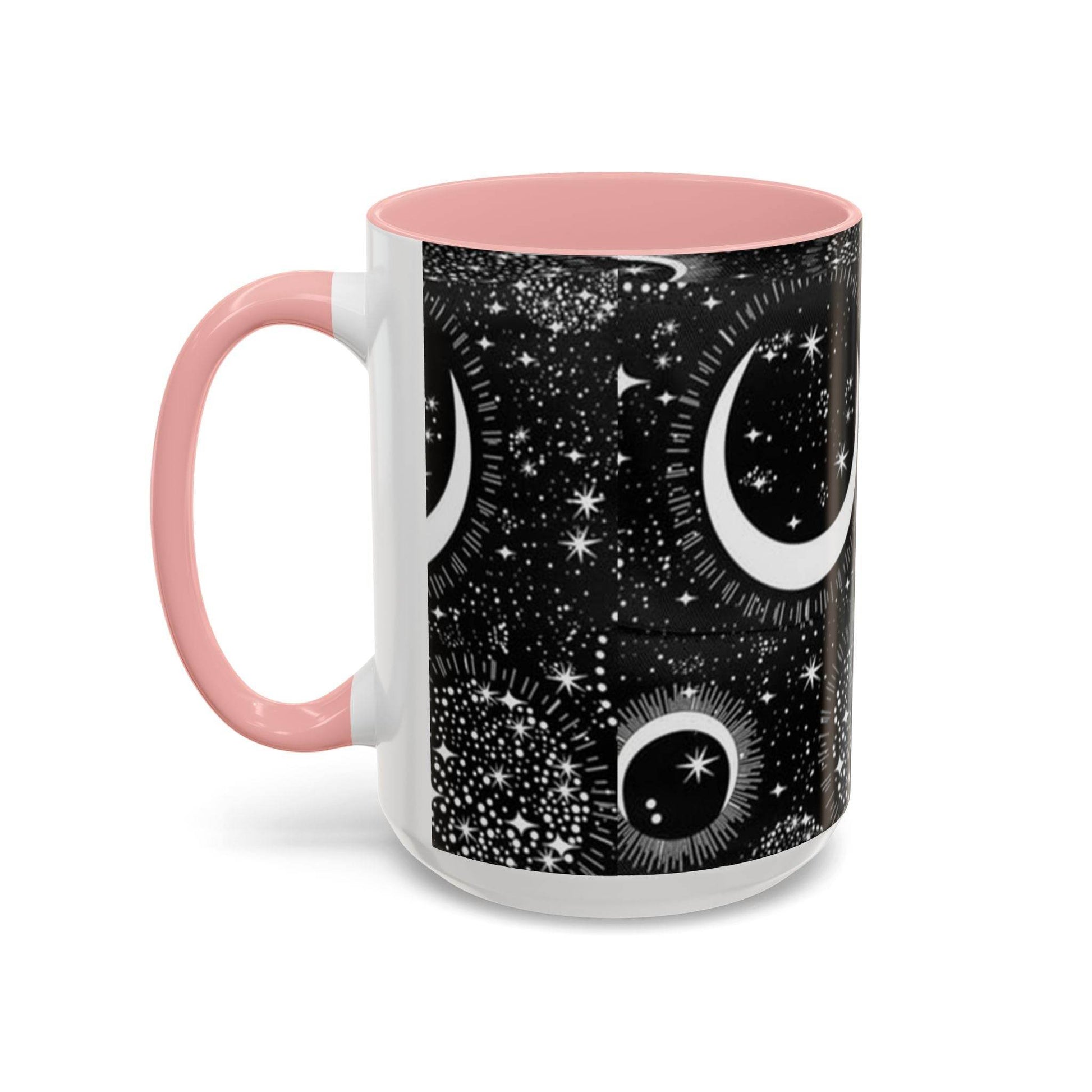 Star Moon Cup - Celestial Design Coffee Mug, 11oz Tea Cup, Astrology Lover Gift, Kitchen Decor, Celestial Kitchenware, Ceramic Beverage Mug - IntuitiveEncBoutique