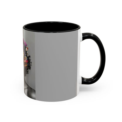 Floral Black Beauty Coffee Mug | Inspirational Drinkware for Coffee Lovers, Unique Gift for Her, Home Decor, Flower Lover's Mug