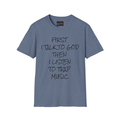 Trap Music & Faith TShirt, Cool Casual Wear, Unique Gift for Music Lovers, Spirituality Apparel, Graphic Tee for Celebrations