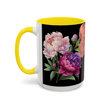 Floral Embrace Coffee Mug, Elegant Gift for Her, Unique Home Decor, Artistic Drinkware, Perfect for Birthdays, Mother's Day, Anniversaries
