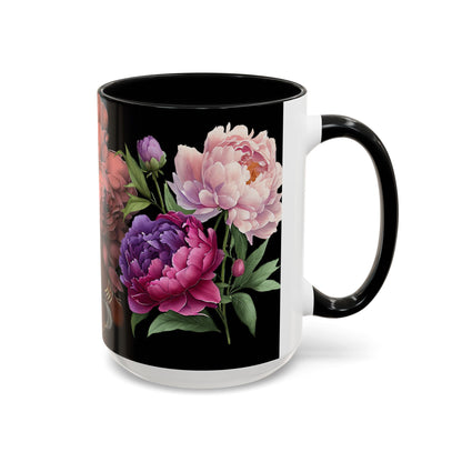 Floral Embrace Coffee Mug, Elegant Gift for Her, Unique Home Decor, Artistic Drinkware, Perfect for Birthdays, Mother's Day, Anniversaries