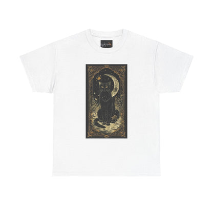 Mystical Cat Unisex Heavy Cotton Tee - IntuitiveEncBoutique