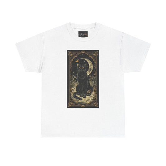 Mystical Cat Unisex Heavy Cotton Tee - IntuitiveEncBoutique