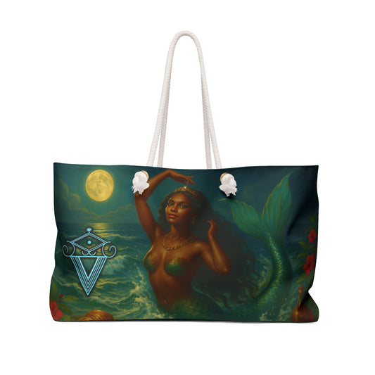Elegant La Sirène Weekender Bag | Chic Travel Tote | Nautical Beach Bag | Stylish Overnight Bag | Perfect Gift for Her | Weekend [...]