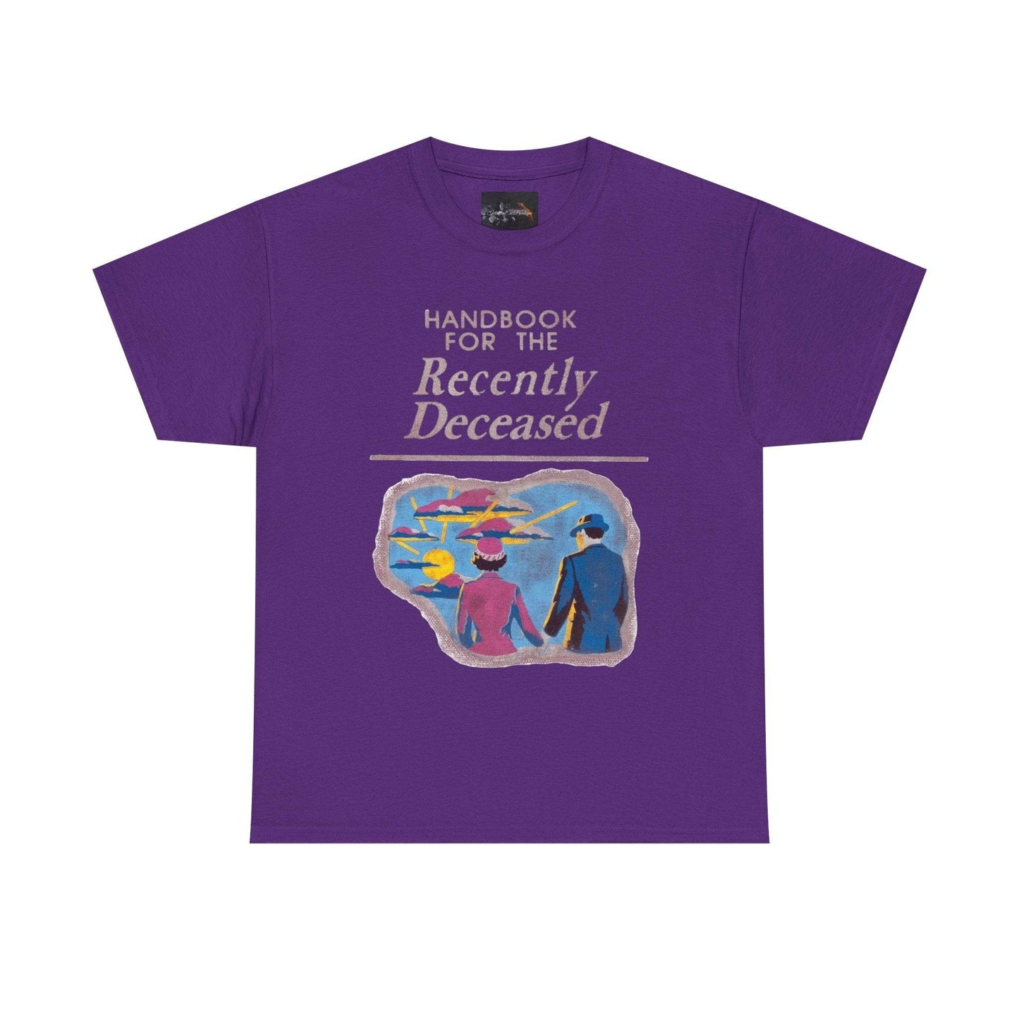 Vintage-Inspired Unisex Tee, Handbook for the Recently Deceased Shirt, Cool Graphic Tee, Unique Gift for Death Awareness, Halloween Costume - IntuitiveEncBoutique
