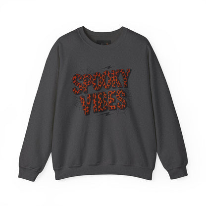 Spooky Vibes Sweatshirt - Halloween Crewneck, Unisex Cozy Jumper, Fall Fashion, Ghosts & Ghouls, Casual Wear, Fun Gift - IntuitiveEncBoutique
