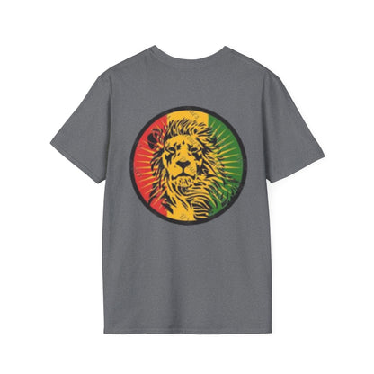 Rasta Vibes Unisex T-Shirt, Jah Bless Graphic Tee, Lion of Judah Shirt, Reggae Style Apparel, Festival Wear, Gift for Music Lovers