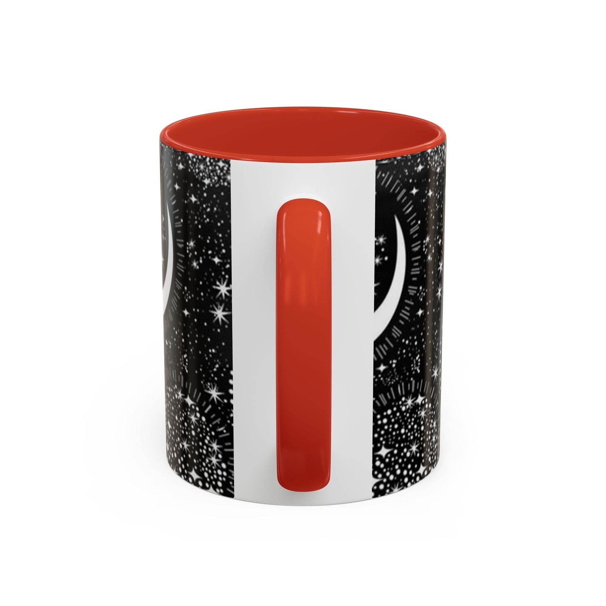 Star Moon Cup - Celestial Design Coffee Mug, 11oz Tea Cup, Astrology Lover Gift, Kitchen Decor, Celestial Kitchenware, Ceramic Beverage Mug - IntuitiveEncBoutique