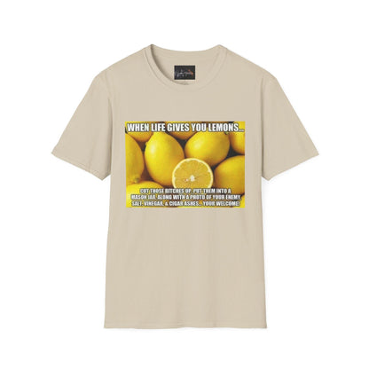 When Life Gives You Lemons T-Shirt, Funny Quote Tee, Gift for Citrus Lovers, Casual Wear, Unisex Humor Shirt, Summer Vibes - IntuitiveEncBoutique