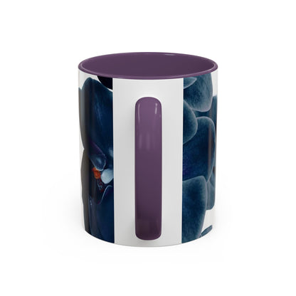 Elegant Orchid Accent Coffee Mug: Floral Drinkware for Home, Office, Gift, Mother's Day, Housewarming