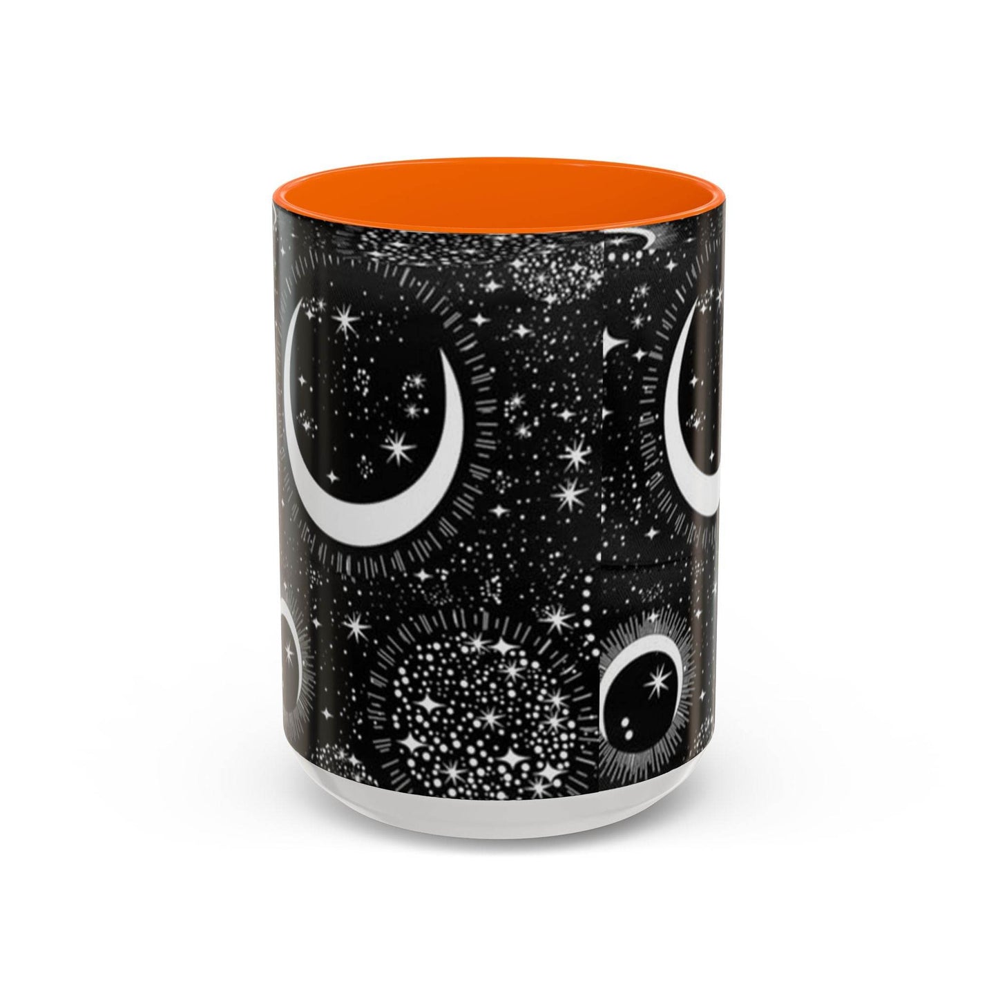 Star Moon Cup - Celestial Design Coffee Mug, 11oz Tea Cup, Astrology Lover Gift, Kitchen Decor, Celestial Kitchenware, Ceramic Beverage Mug - IntuitiveEncBoutique